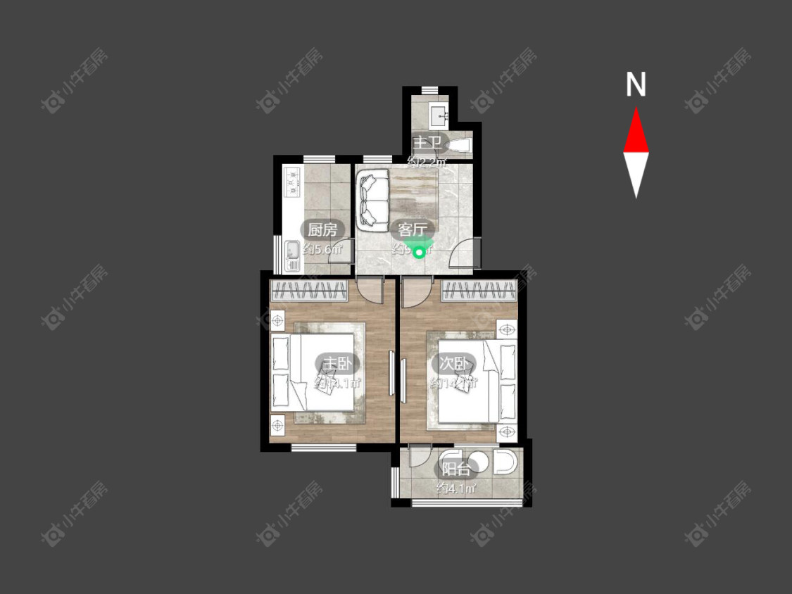 常州县北新村在售二手房房源户型图_小牛看房