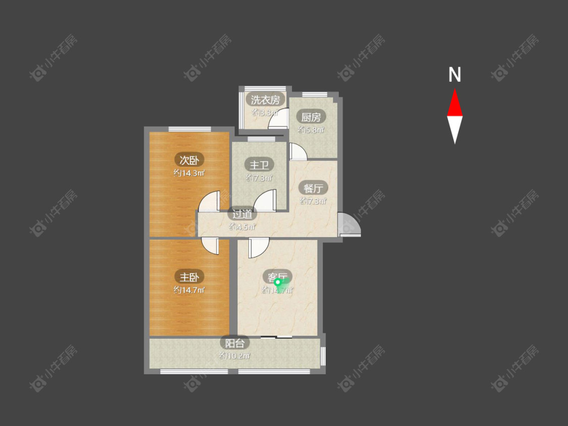 常州河海二村在售二手房房源户型图_小牛看房