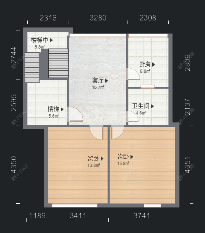 常州北环南村在售二手房房源户型图_小牛看房