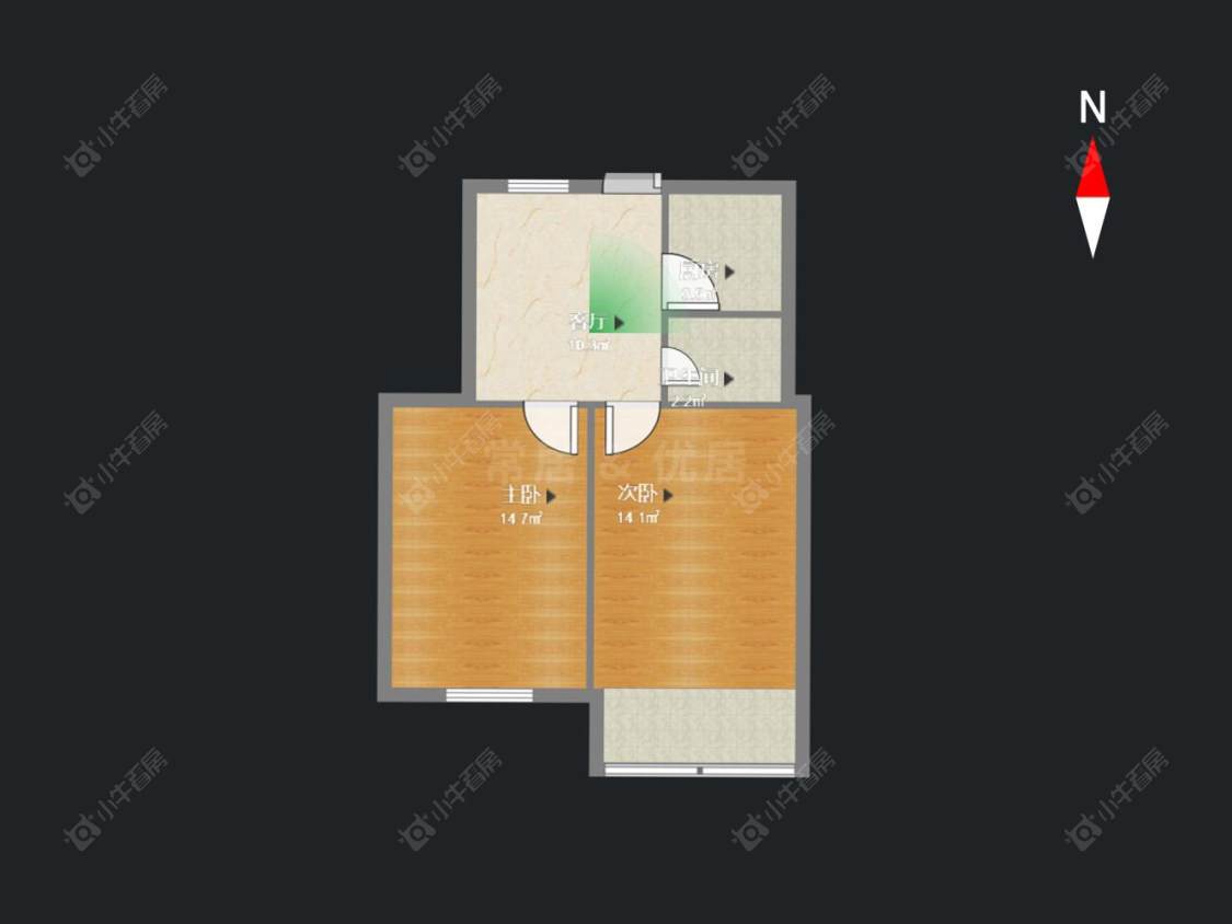 常州怀德中路2室1厅1卫在售二手房房源图片