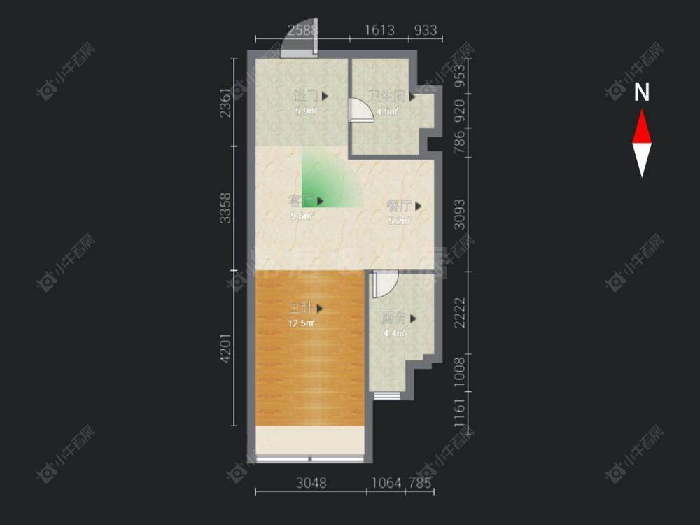 常州美吉特黄金公寓在售二手房房源户型图_小牛看房