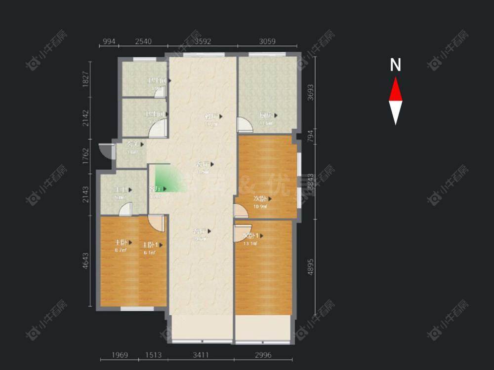 常州延陵东路在售二手房房源户型图_小牛看房