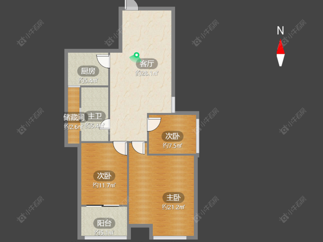 常州府河名居在售二手房房源户型图_小牛看房