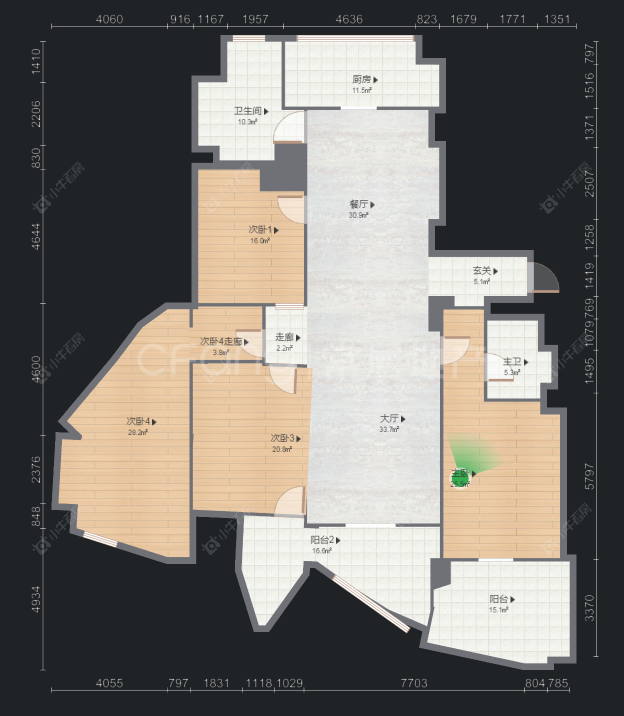 常州兰新大厦在售二手房房源户型图_小牛看房