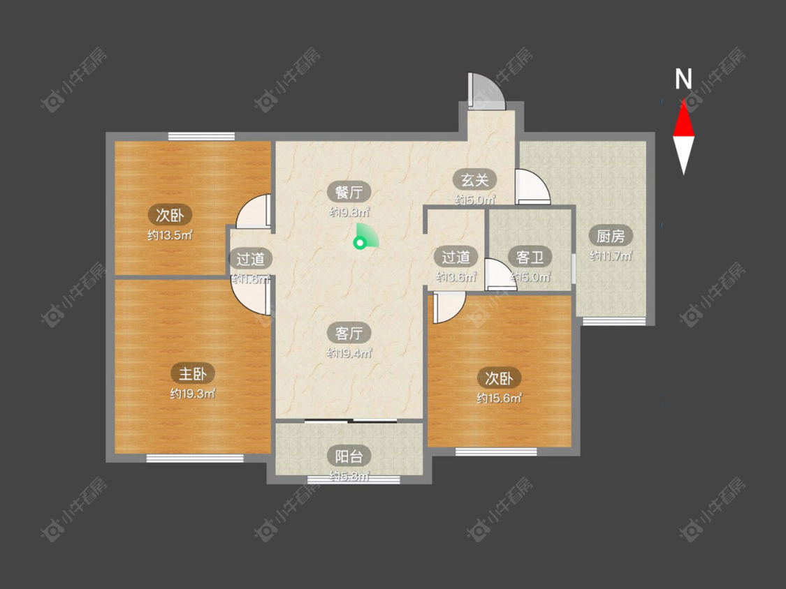 常州景瑞望府在售二手房房源户型图_小牛看房