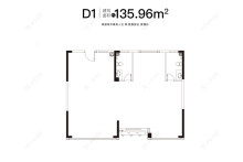 华威创智园建面135㎡户型图