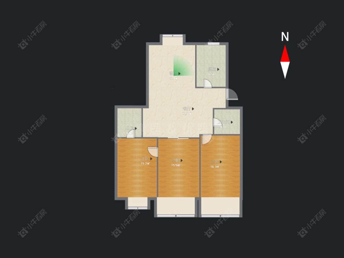 常州牡丹公寓在售二手房房源户型图_小牛看房