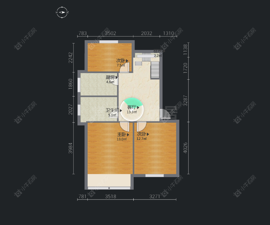 常州清凉新村在售二手房房源户型图_小牛看房