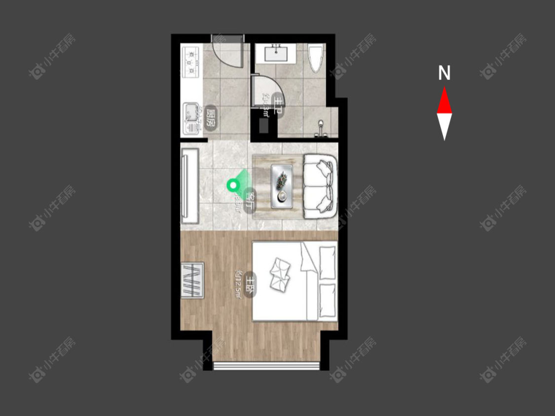 常州新龙江城市广场在售二手房源户型图_小牛看房