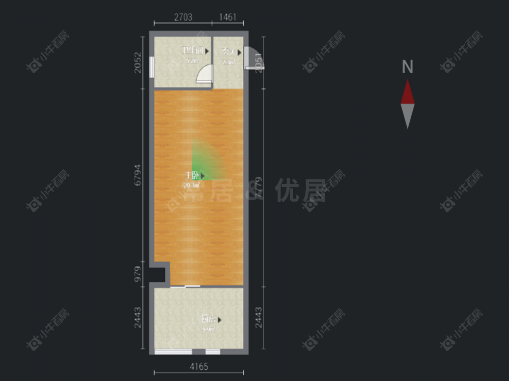 常州新北万达广场在售二手房房源户型图_小牛看房