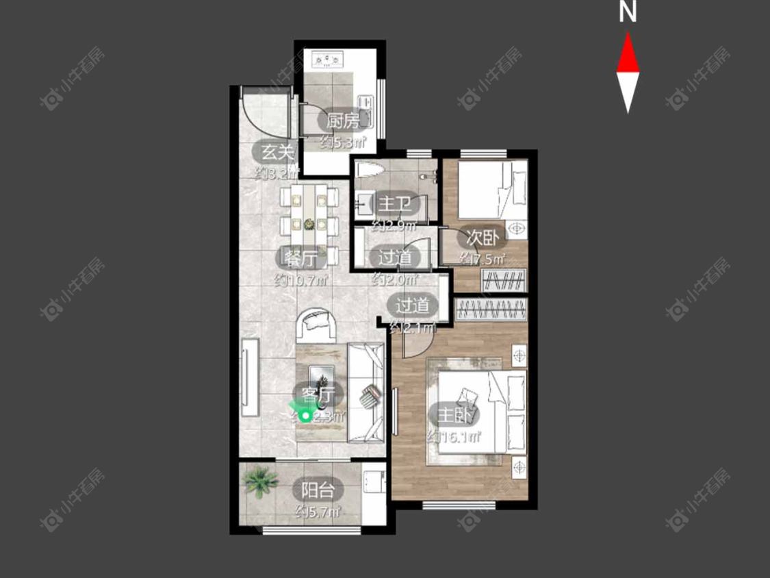 常州横麓雅居在售二手房房源户型图_小牛看房