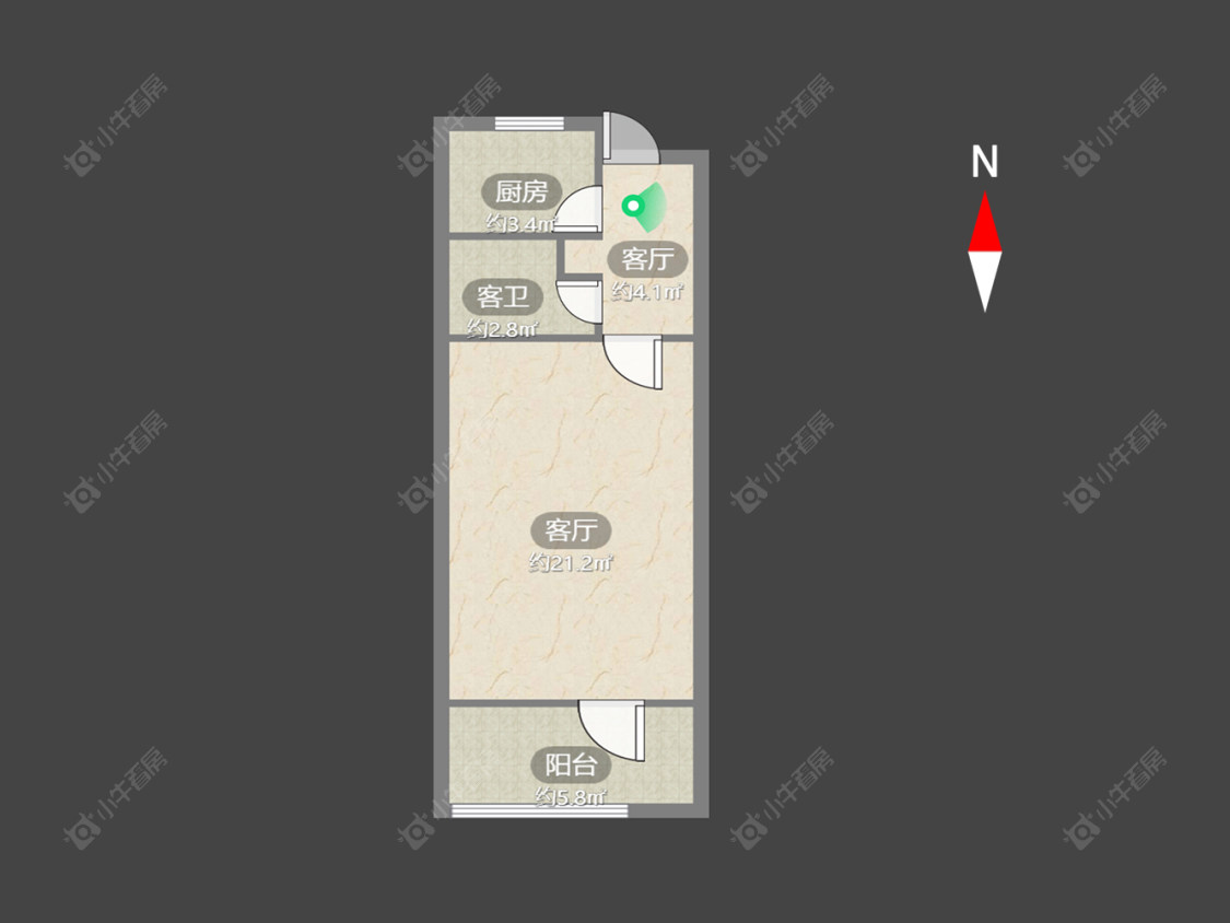 常州新城蓝钻苑东区在售二手房房源户型图_小牛看房