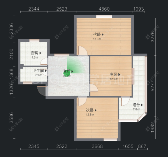 常州翠竹新村东北区在售二手房房源户型图_小牛看房