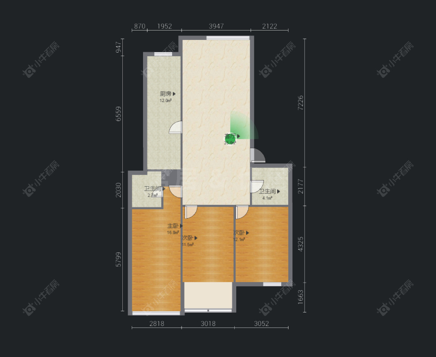 常州光华公寓在售二手房房源户型图_小牛看房