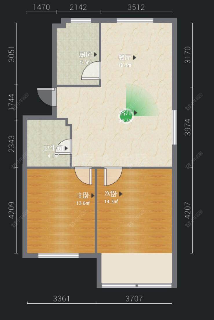 常州富都花苑北苑在售二手房房源户型图_小牛看房