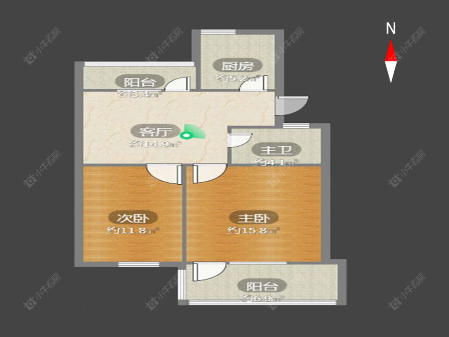 常州白云新村在售二手房房源户型图_小牛看房