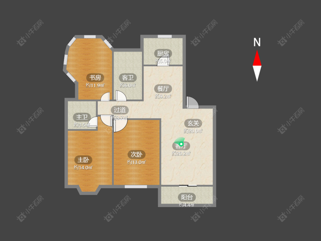 常州文亨花园在售二手房房源户型图_小牛看房