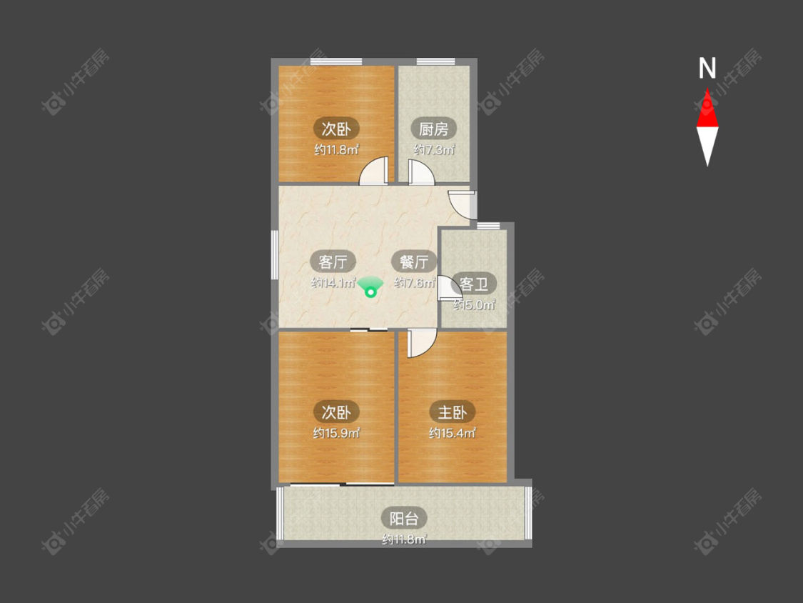 常州翠竹新村北区在售二手房房源户型图_小牛看房