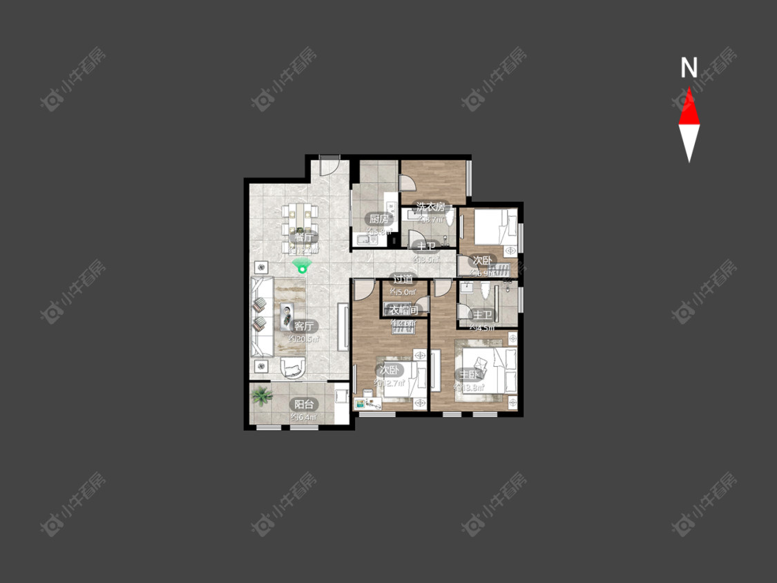 常州新城首府在售二手房房源户型图_小牛看房