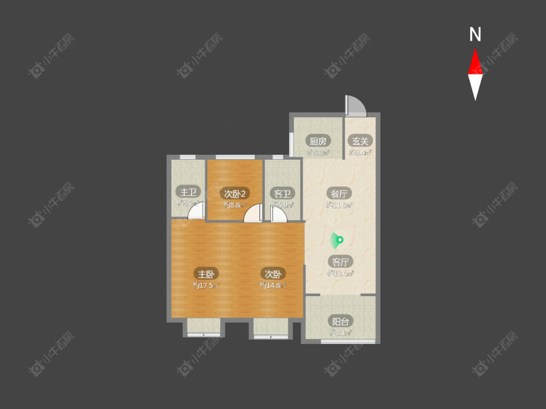 常州路劲城市印象在售二手房房源户型图_小牛看房