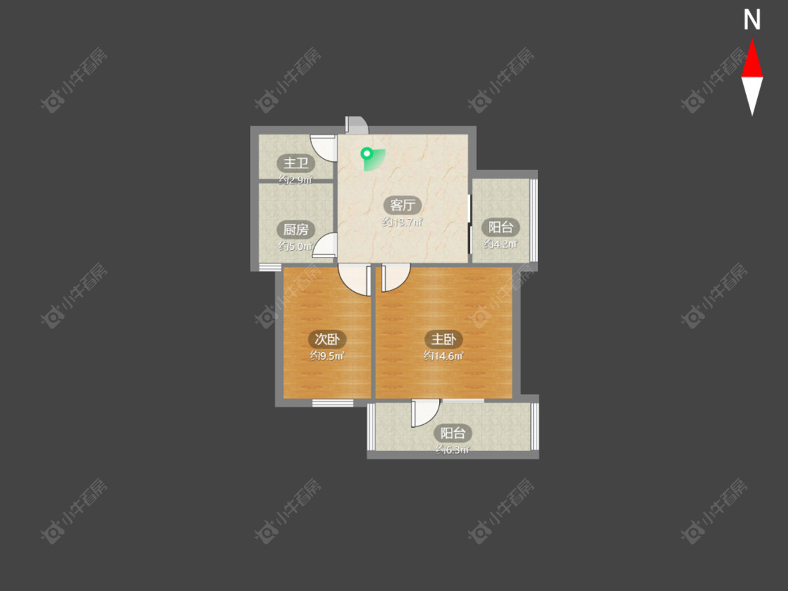 常州西新桥二村在售二手房房源户型图_小牛看房