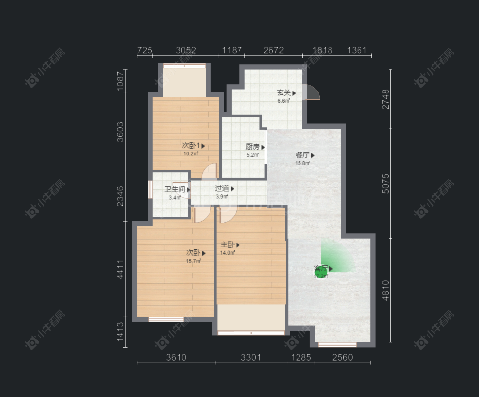 常州御源林城东区在售二手房房源户型图_小牛看房