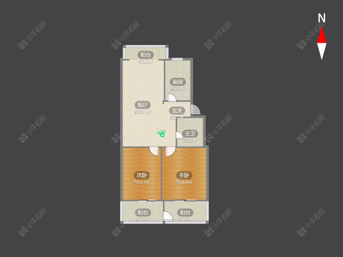 常州玉带公寓在售二手房房源户型图_小牛看房