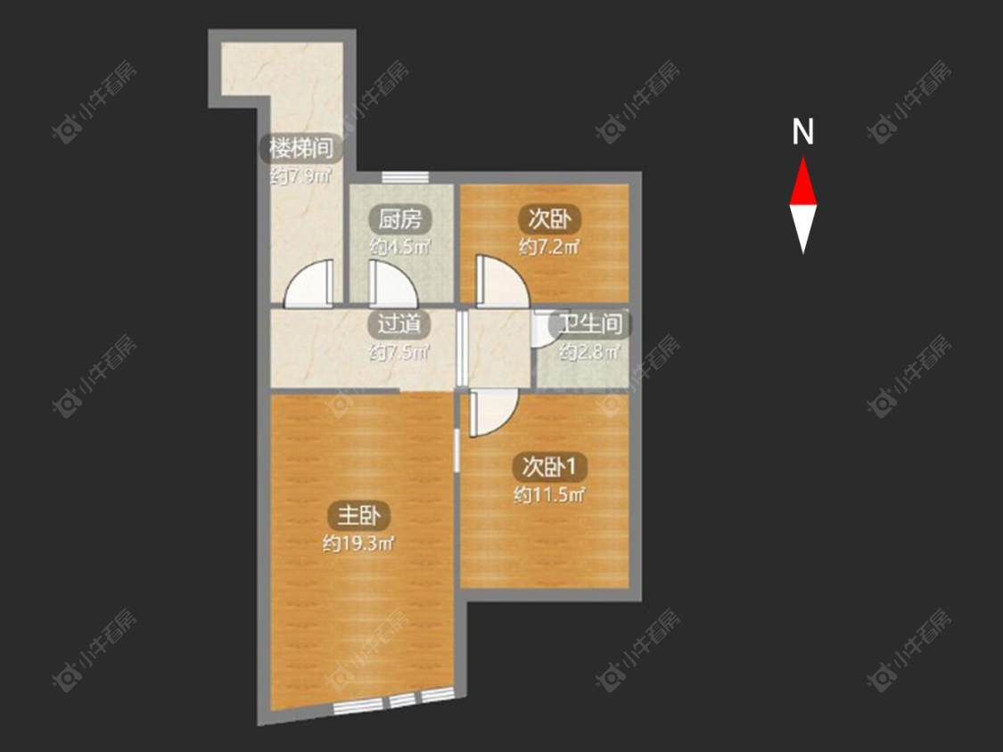 常州新龙花苑东区在售二手房房源户型图_小牛看房