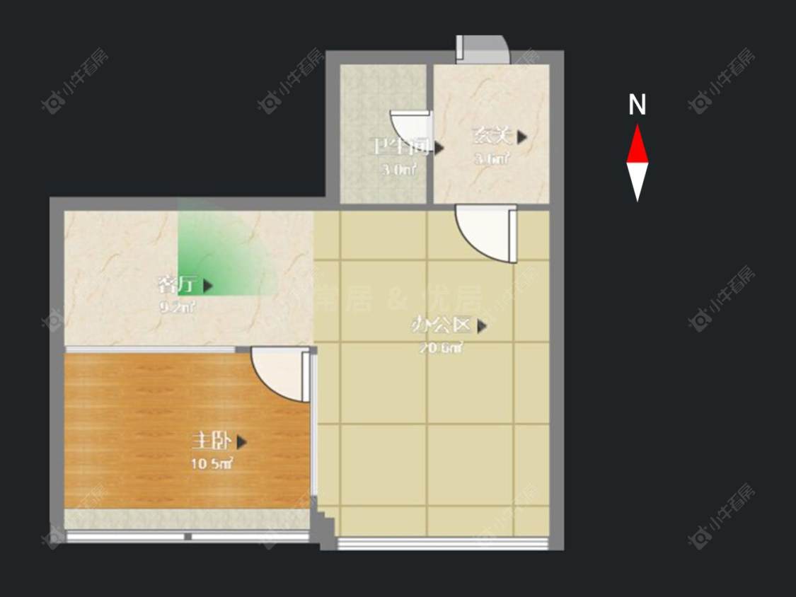 常州富都商务公寓在售二手房房源户型图_小牛看房