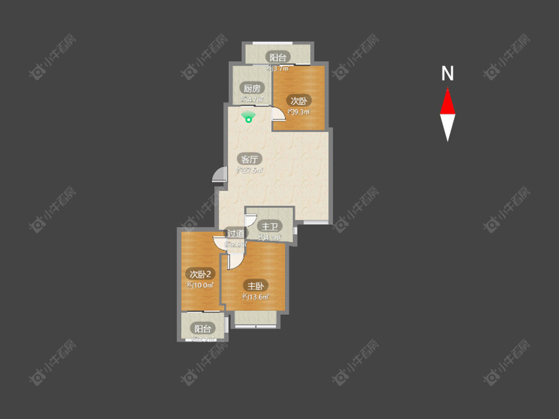 常州荣盛馨河郦舍在售二手房房源户型图_小牛看房