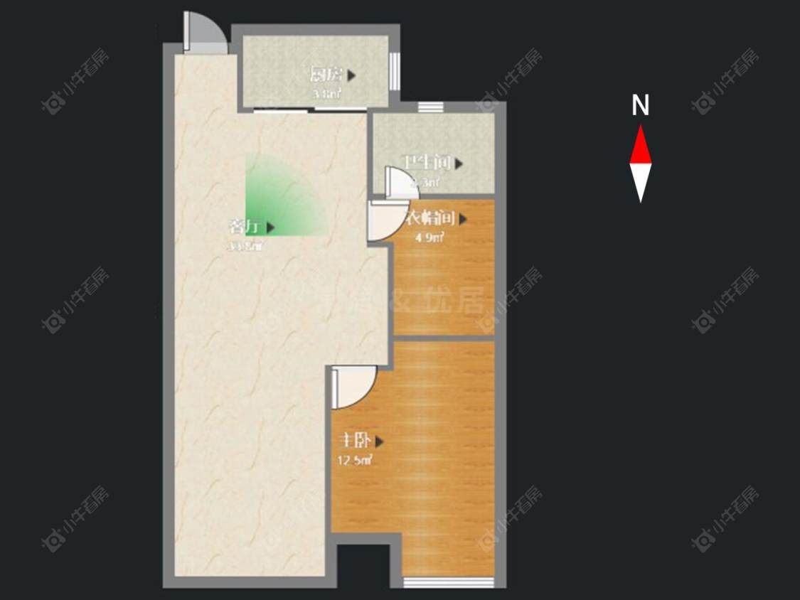 常州腾龙苑西区在售二手房房源户型图_小牛看房