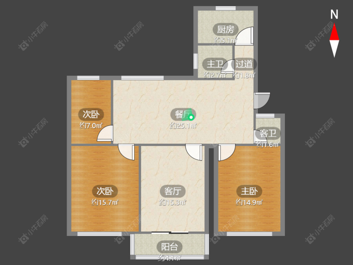 常州湖滨新村在售二手房房源户型图_小牛看房