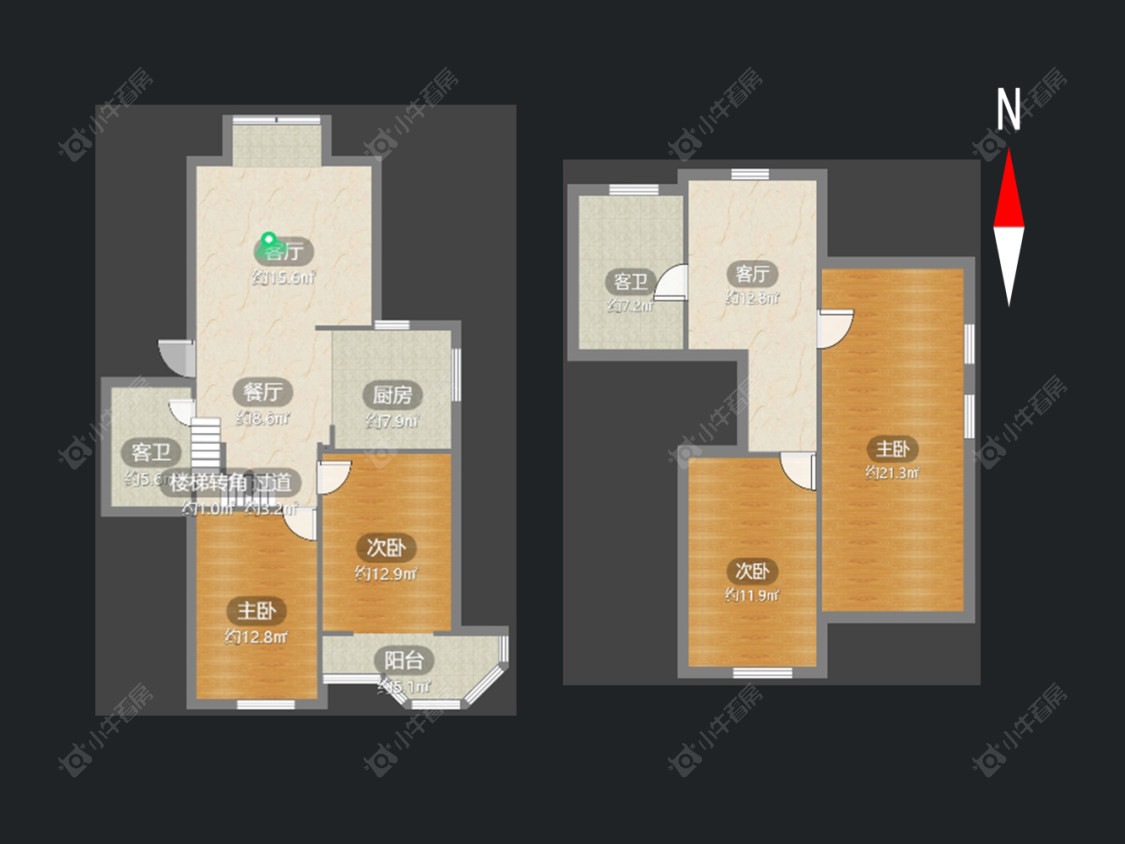 常州金谷庄园在售二手房房源户型图_小牛看房