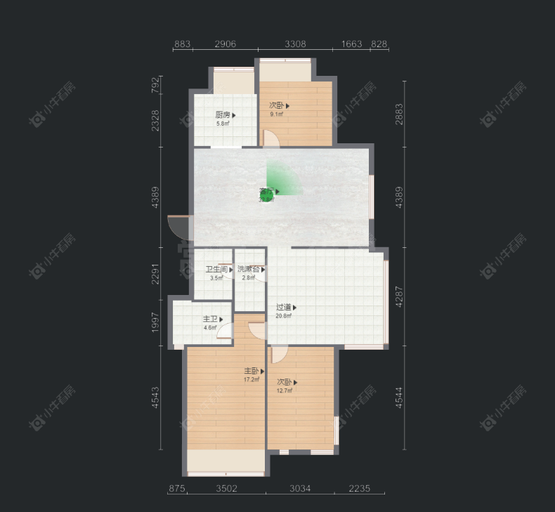 常州金色新城东区在售二手房房源户型图_小牛看房