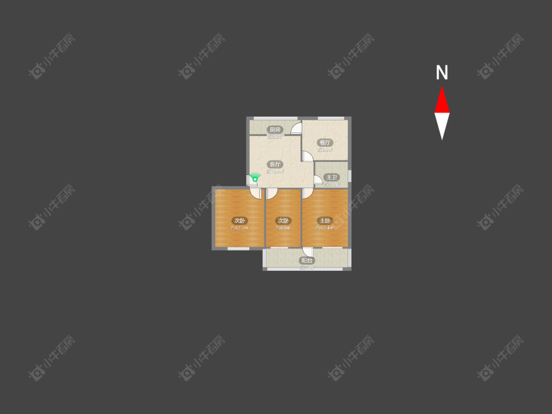 常州西新桥二村在售二手房房源户型图_小牛看房