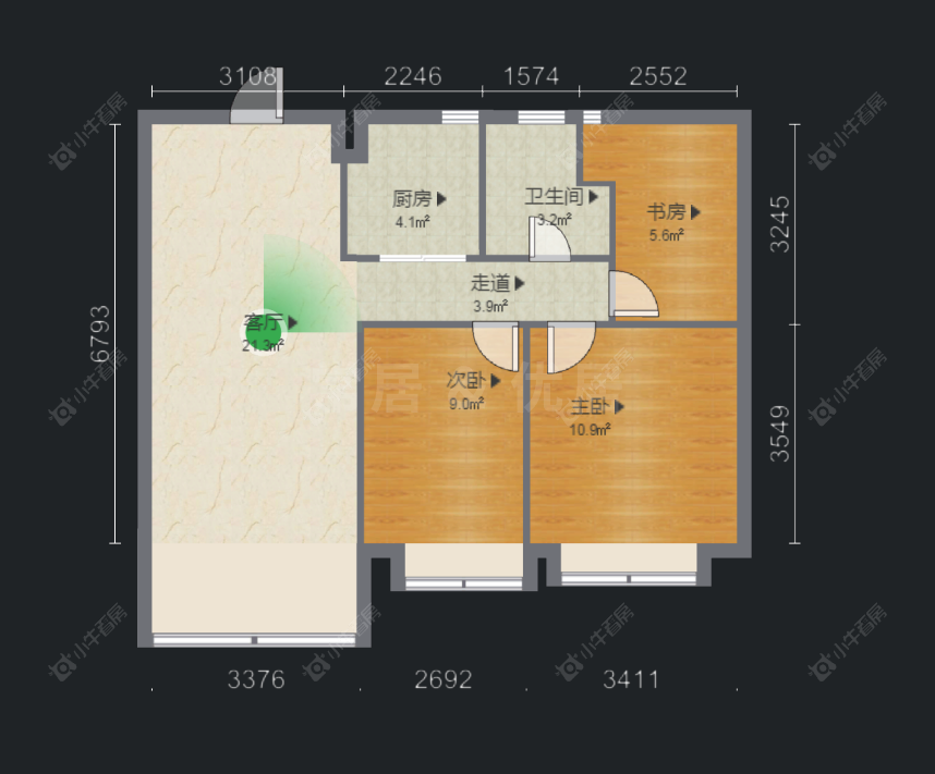 常州九洲新世界公馆在售二手房房源户型图_小牛看房