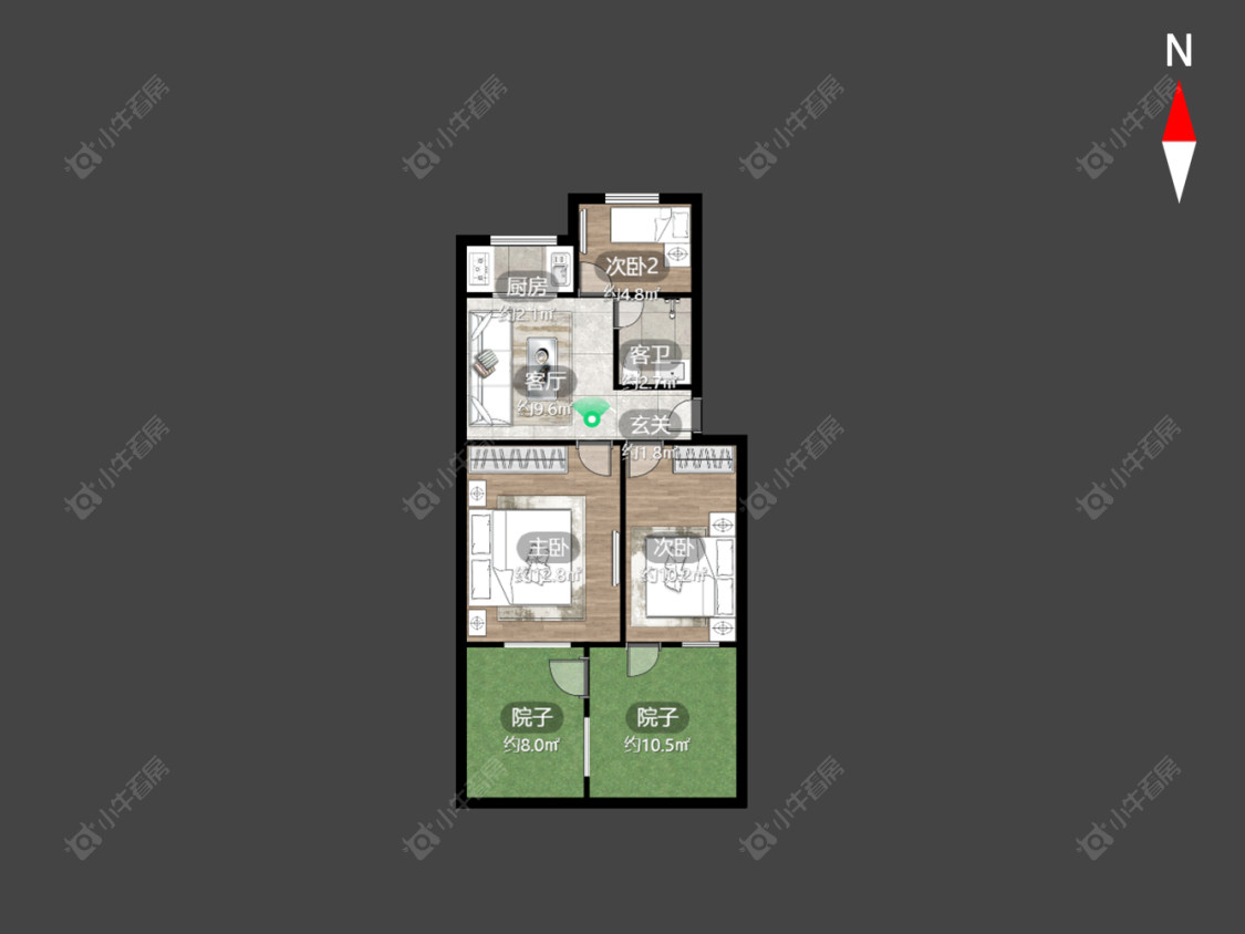 常州花园西村在售二手房房源户型图_小牛看房