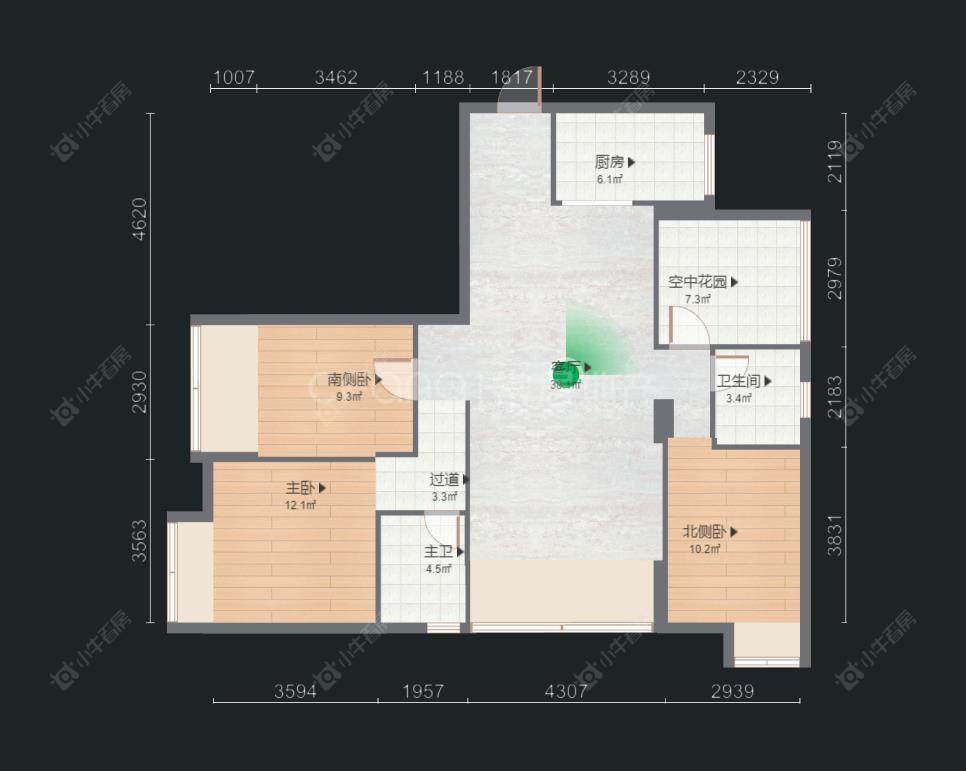 常州绿都万和城三区在售二手房房源户型图_小牛看房