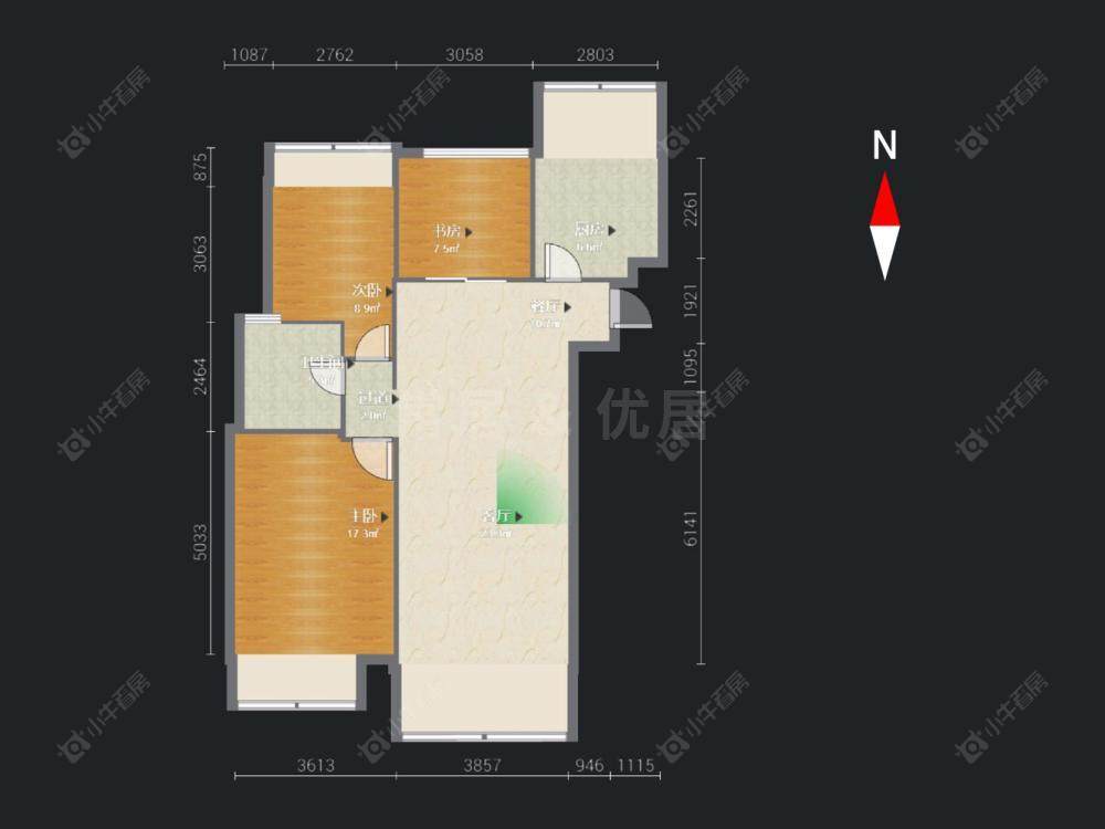 常州九龙仓时代上院在售二手房房源户型图_小牛看房