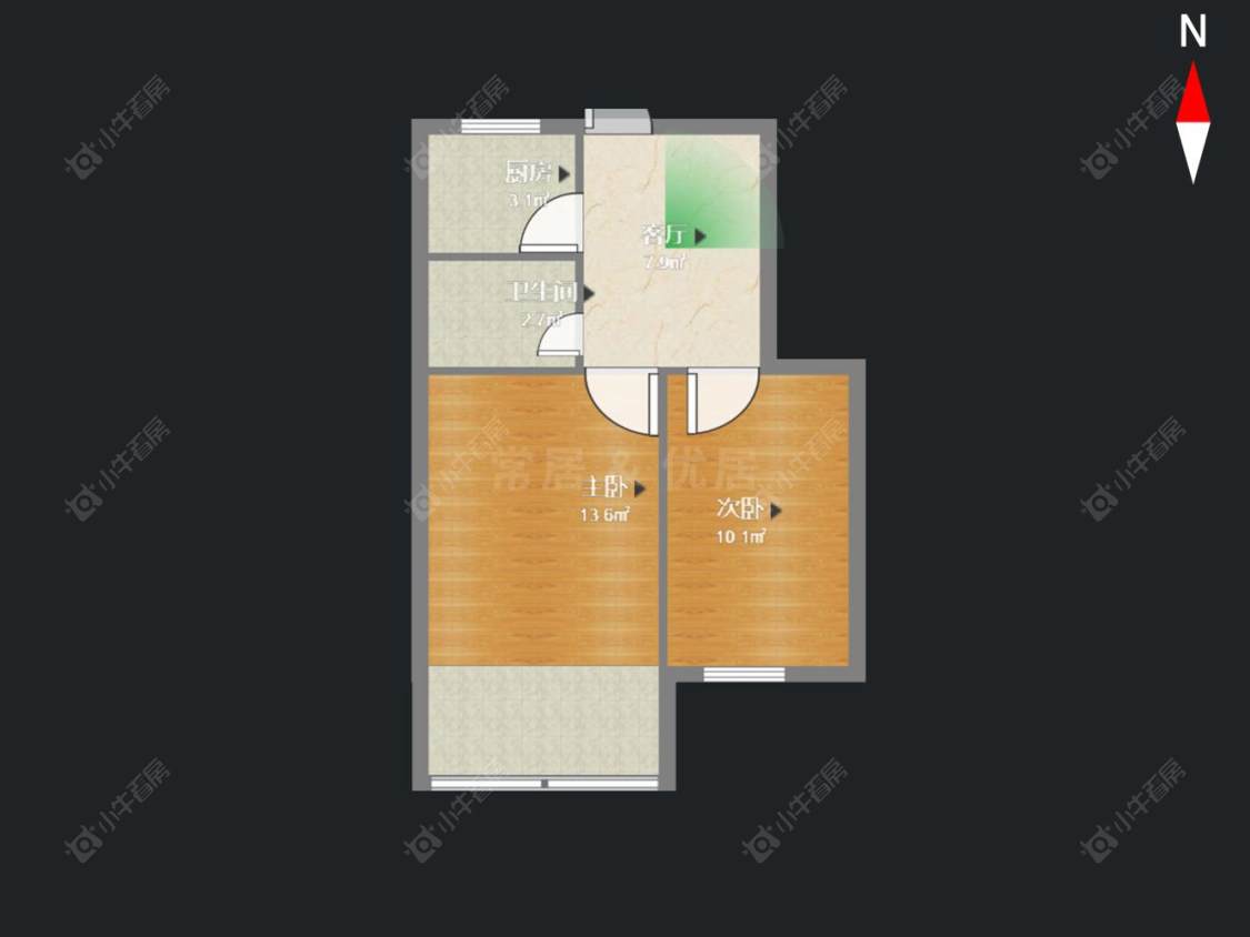 常州西新桥二村在售二手房房源户型图_小牛看房