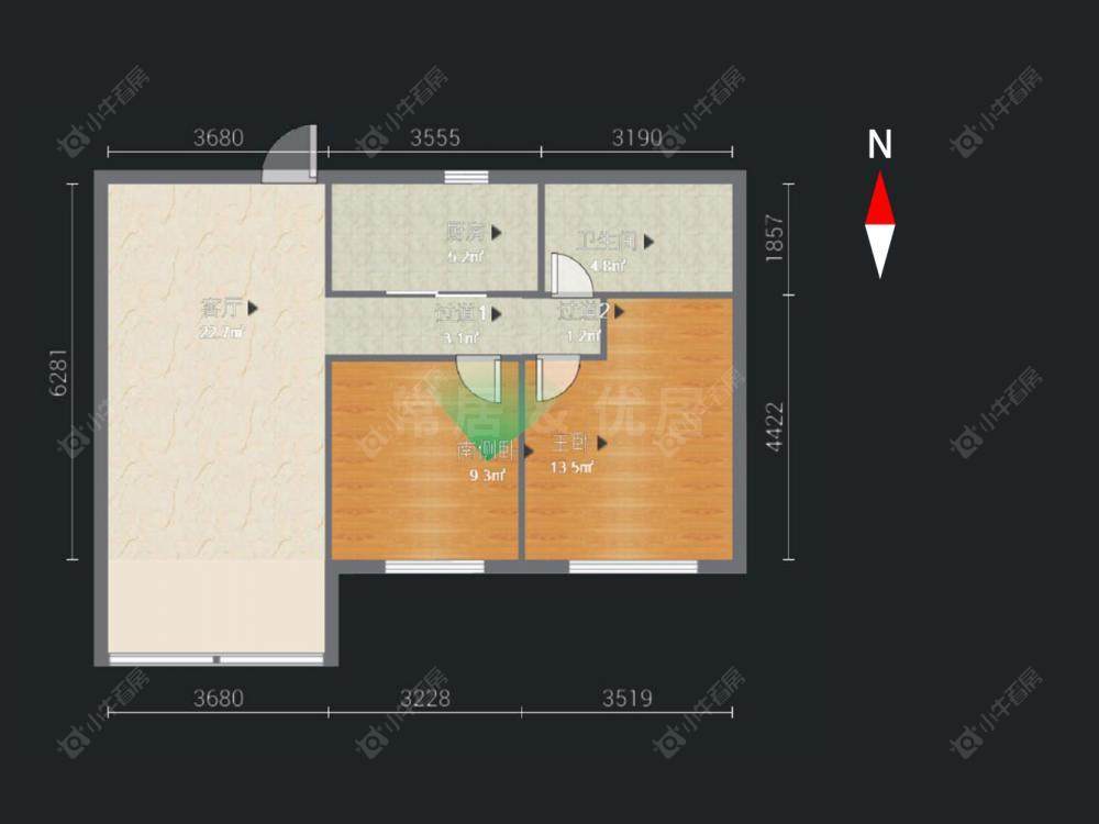 常州绿地世纪城二期在售二手房房源户型图_小牛看房