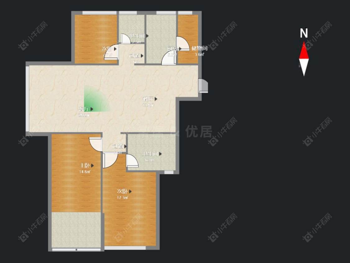 常州安信颐和在售二手房房源户型图_小牛看房