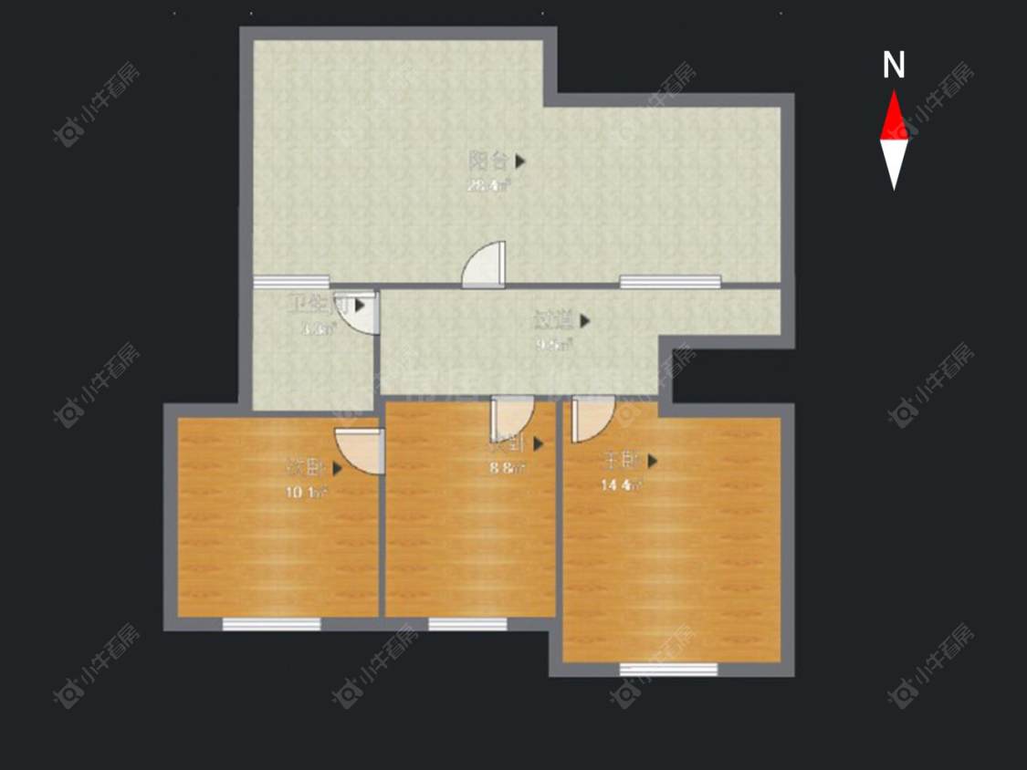 常州花园西村在售二手房房源户型图_小牛看房