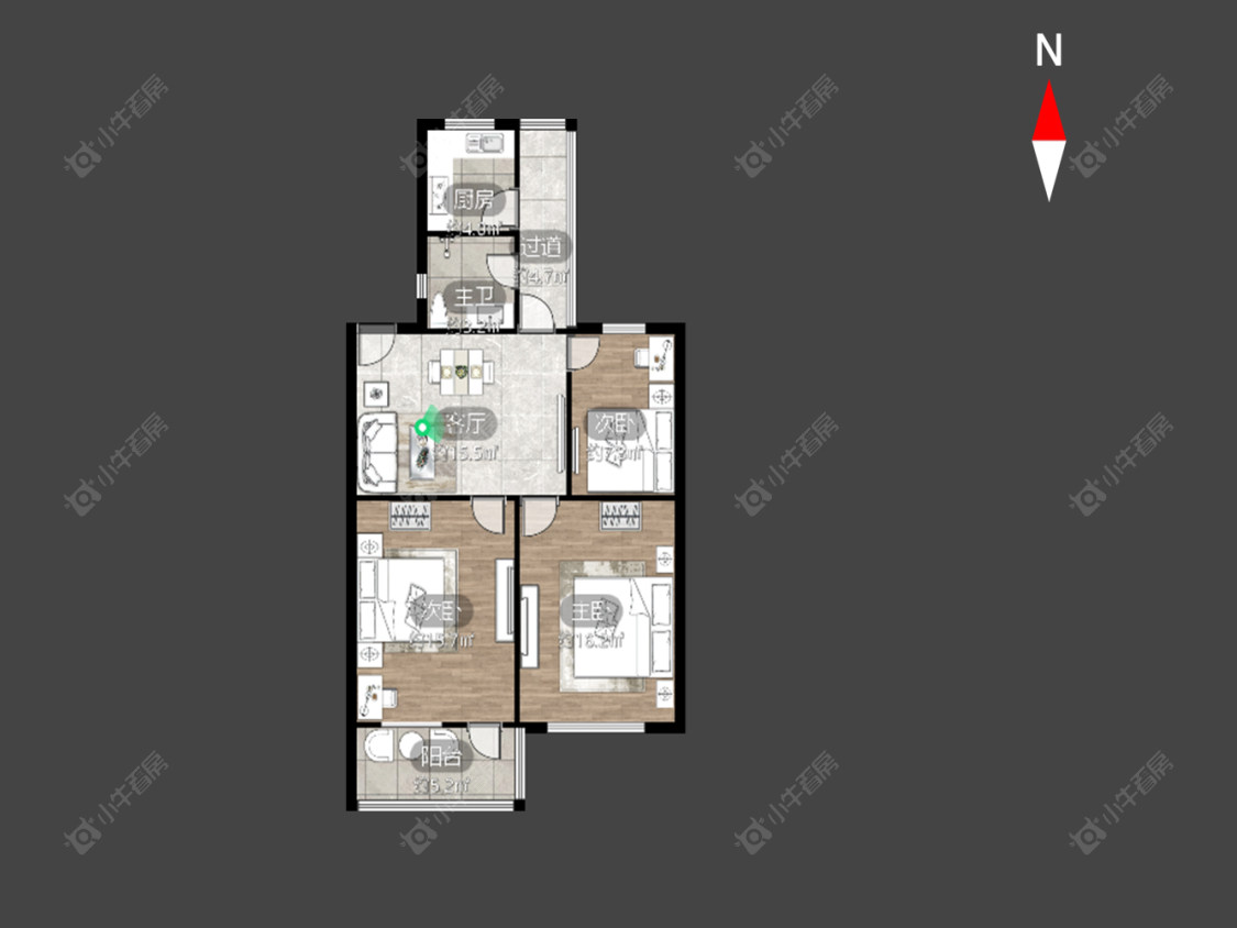 常州愚池新村在售二手房房源户型图_小牛看房