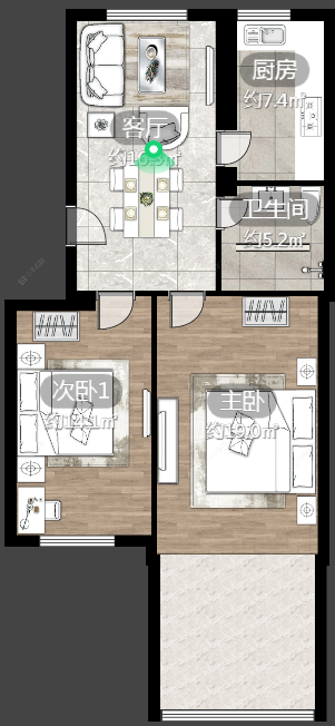 常州中凉二村在售二手房房源户型图_小牛看房