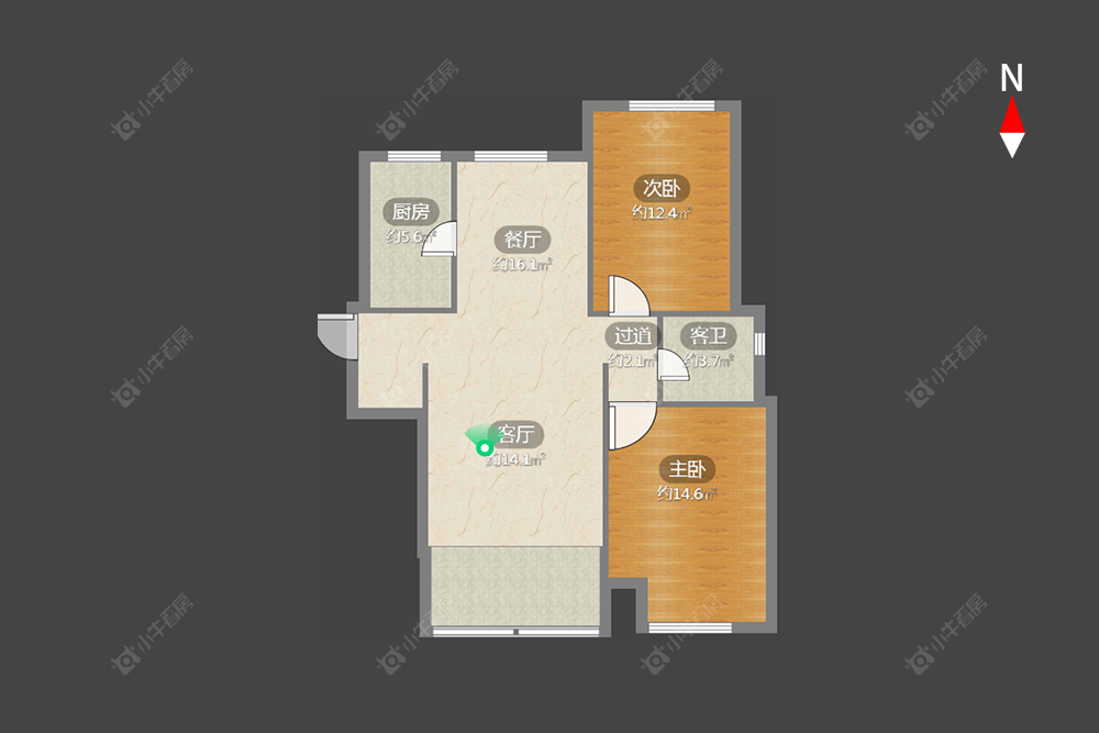 常州新城域三期在售二手房房源户型图_小牛看房