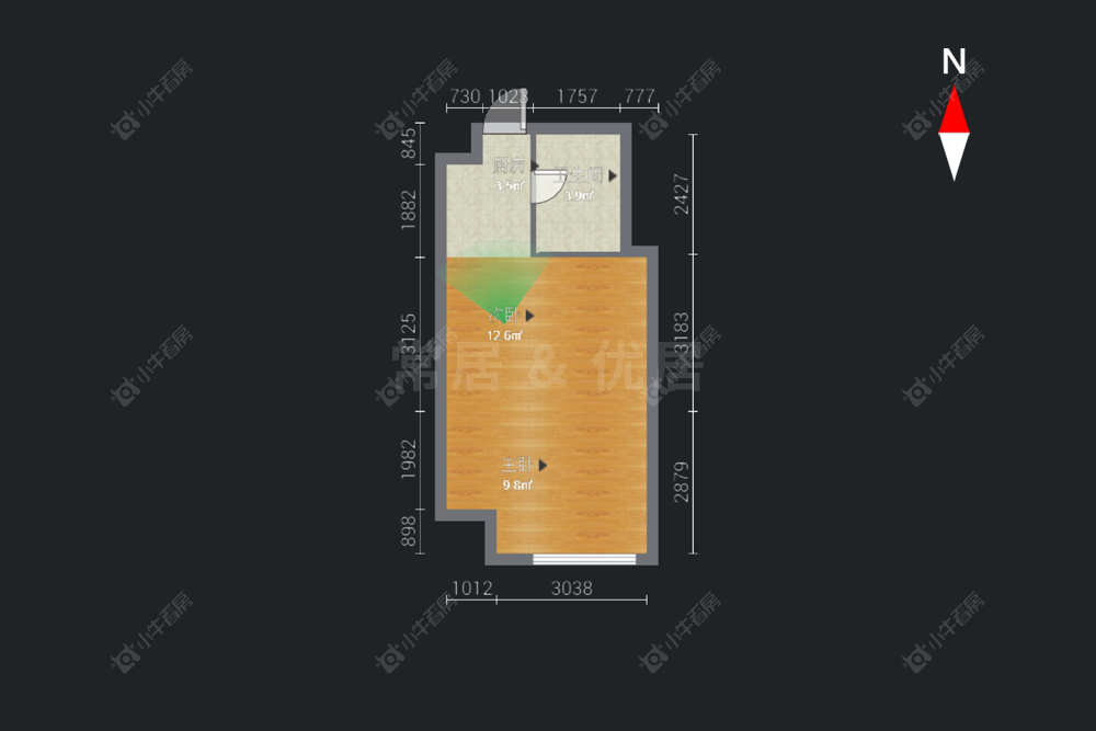 常州武进万达广场在售二手房房源户型图_小牛看房