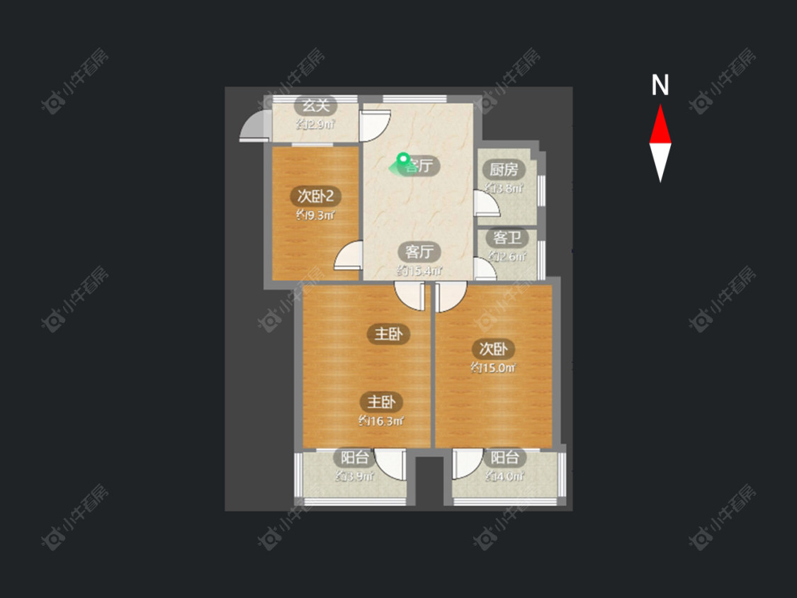 常州化龙巷在售二手房房源户型图_小牛看房