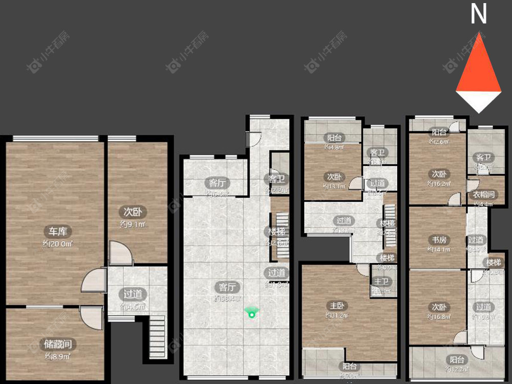 常州新城南都御苑5室2厅2卫在售二手房房源图片