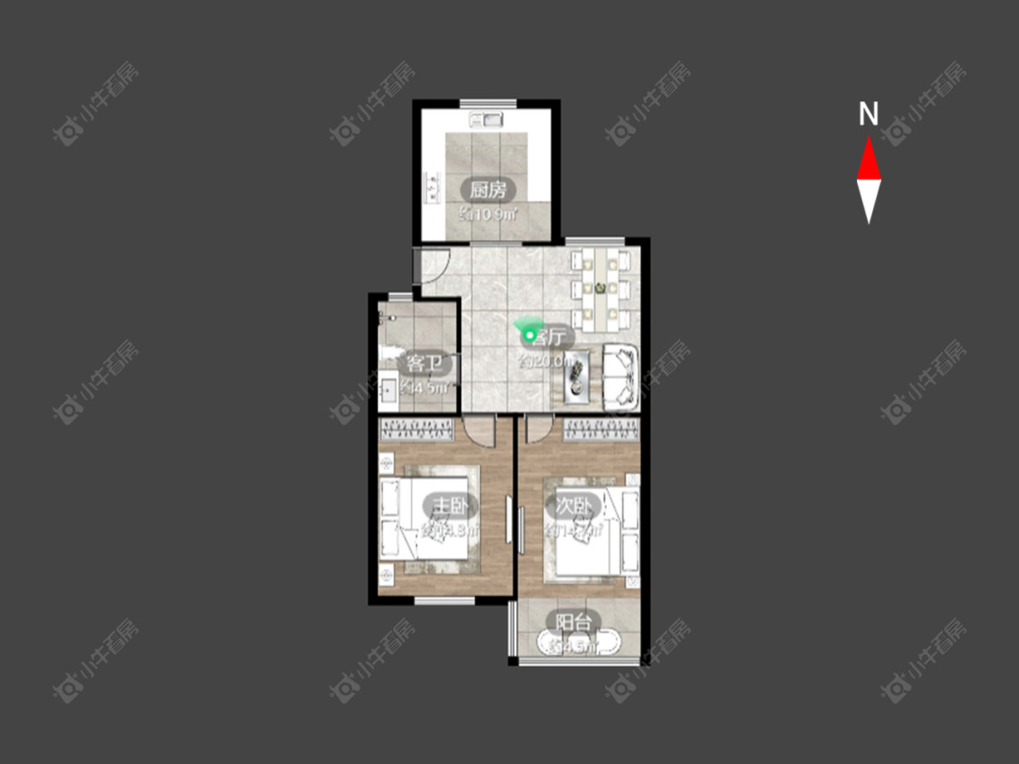 常州翠竹新村北区在售二手房房源户型图_小牛看房